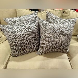 West Elm Silk Pillows